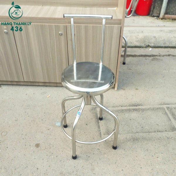 ghe xoay inox 4 chan cu dung trong y te gia re