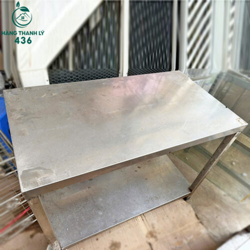 Kệ Inox 2 Tầng Cũ Còn Dùng Tốt Giá Rẻ 4 ke inox 2 tang cu con dung tot gia re 3