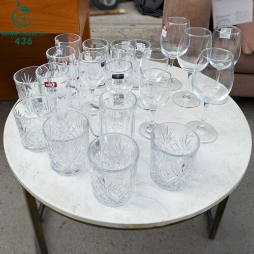 Ly Thuỷ Tinh Uống Rượu Vang Cũ (Nhiều Mẫu) 5 ly thuy tinh cu