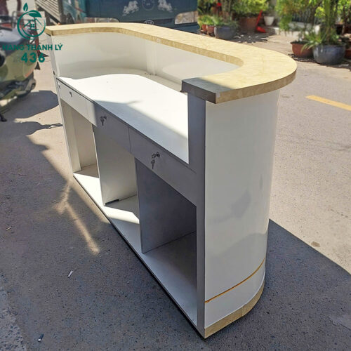 Quầy Lễ Tân Cũ 1M7x1M1 Thiết Kế Hiện Đại 4 quay le tan cu 1m7x1m1 thiet ke hien dai 2