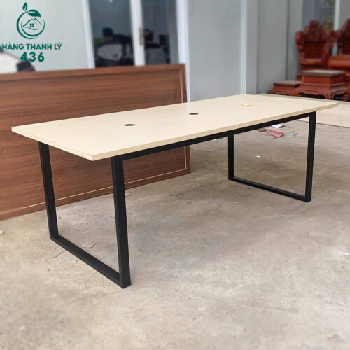 Thanh Lý Bàn Họp 1Mx2M Có 3 Lỗ Đi Dây Điện Mới 99% 4 thanh ly ban hop 1mx2m co 3 lo di day dien moi 99 2