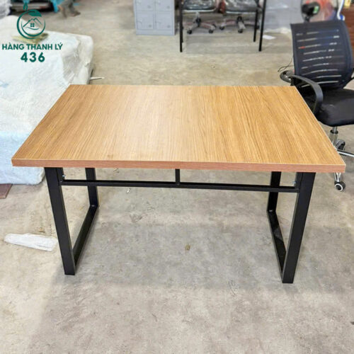 Thanh Lý Bàn Làm Việc Gỗ Vân Nâu 1M2x60CM Mới 99% (Nhiều Mẫu) 8 thanh ly ban lam viec go 1