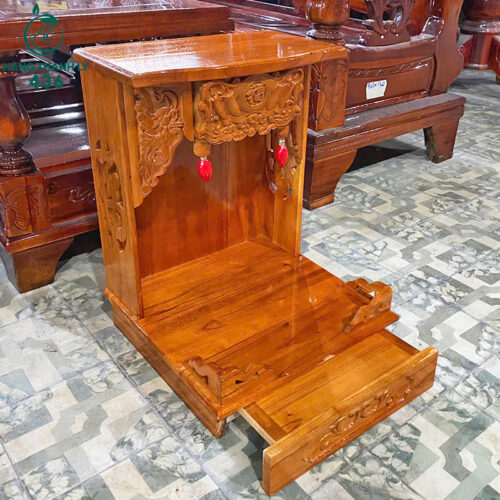 Thanh Lý Bàn Thờ Ông Địa Gỗ Có 2 Đèn Mới 99% 5 thanh ly ban tho ong dia go co 2 den moi 99 4