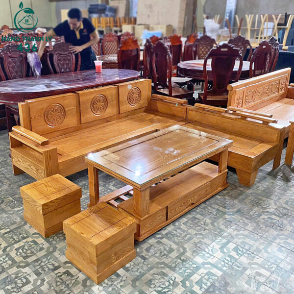 thanh ly bo salon go goc l trong dong lau huong moi 99 1