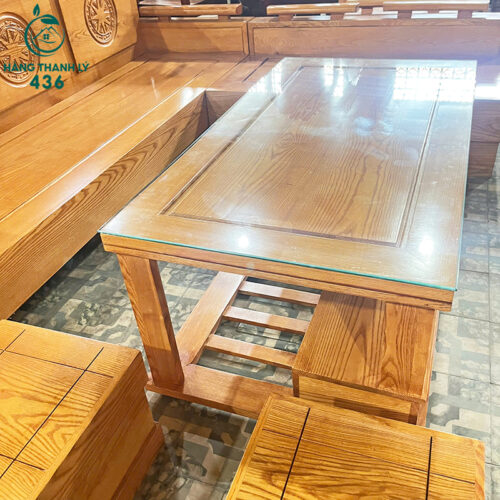 thanh ly bo salon go goc l trong dong lau huong moi 99 3