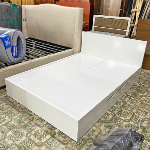 Thanh Lý Giường Gỗ 1M4x2M Có Hộc Tồn Kho Mới 99% 4 thanh ly giuong go 1m4x2m co hoc ton kho 3