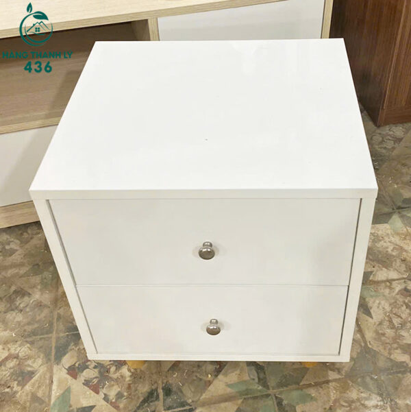 thanh ly tu dau giuong 2 ngan keo mau trang 3