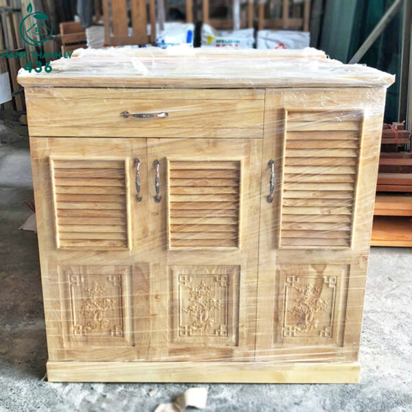 thanh ly tu giay go 3 canh co ngan keo moi 99 2