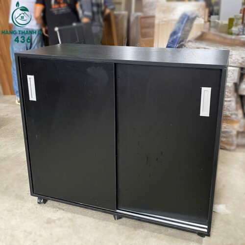 Thanh Lý Tủ Hồ Sơ 2 Cửa Lùa 1Mx90CM Màu Đen Hàng Mới 99% 5 thanh ly tu ho so 2 cua lua 1mx90cm 4