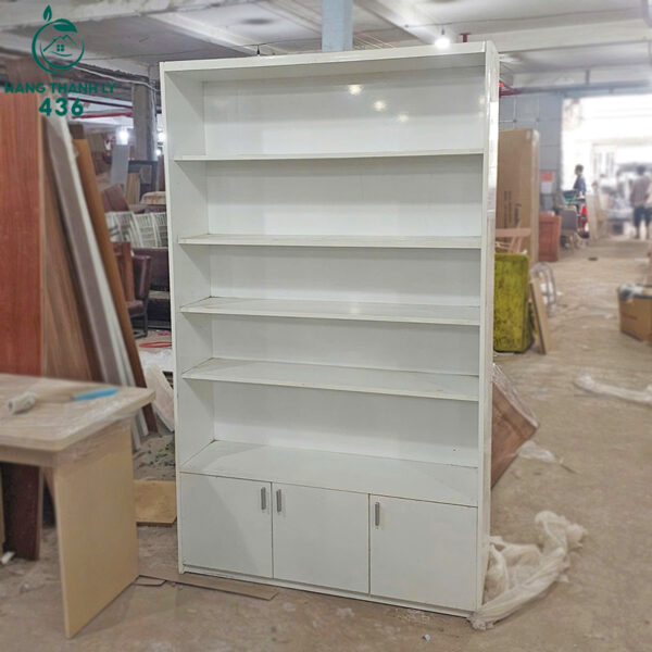 thanh ly tu ke 1m2x2m mau trang 4 tang 2