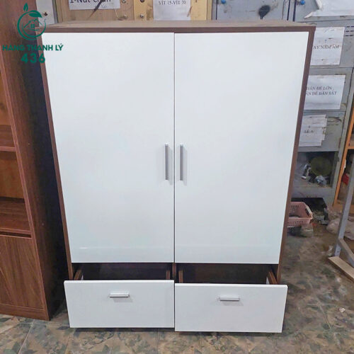 thanh ly tu quan ao 2 canh 2 hoc keo moi 99 1