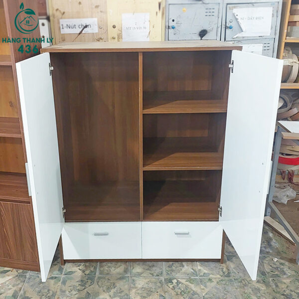 thanh ly tu quan ao 2 canh 2 hoc keo moi 99 3