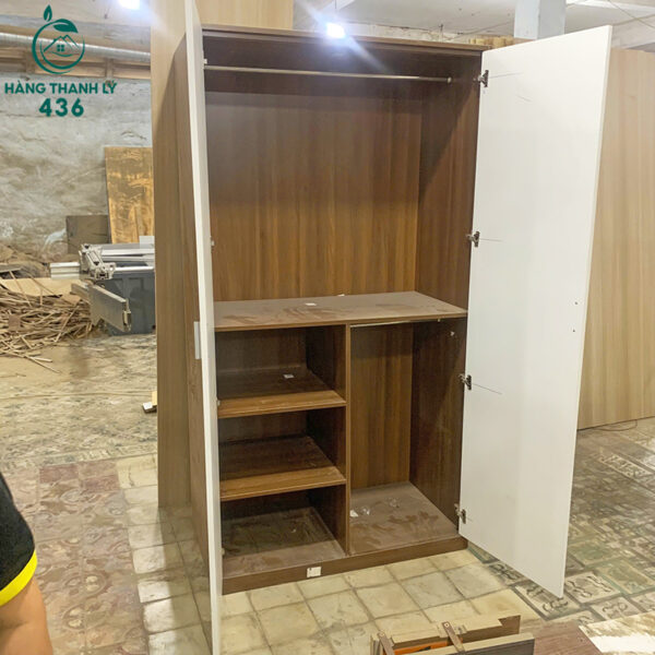 thanh ly tu quan ao go 2 canh lon ton kho moi 99 1 1