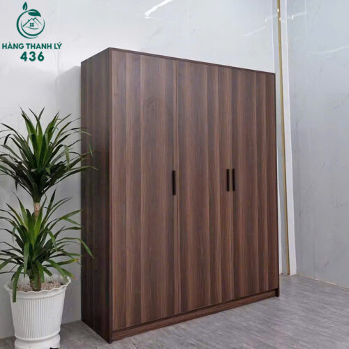 Thanh Lý Tủ Quần Áo Gỗ 3 Cánh 1M5x2M Không Hộc Hàng Mới 99% (Nhiều Màu) 4 thanh ly tu quan ao go 3 canh 1m5x2m 3