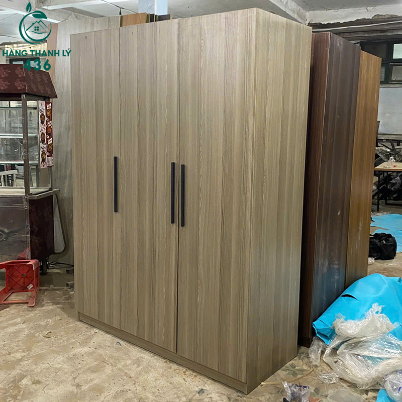 Thanh Lý Tủ Quần Áo Gỗ 3 Cánh 1M5x2M Không Hộc Hàng Mới 99% (Nhiều Màu) thanh-ly-tu-quan-ao-go-3-canh-1m5x2m-khong-hoc-hang-moi-99-nhieu-mau-3 Thanh Lý Tủ Quần Áo Gỗ 3 Cánh 1M5x2M Không Hộc Hàng Mới 99% (Nhiều Màu)