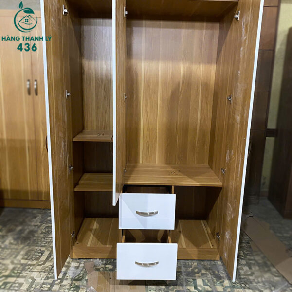 thanh ly tu quan ao phoi trang 1m4 co hoc 3