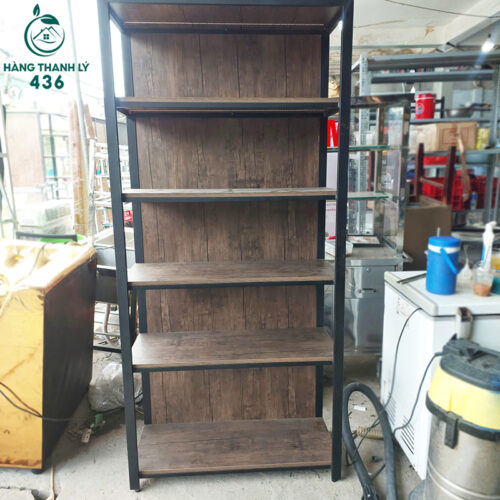 Tủ Kệ Trưng Bày Gỗ Cũ 2Mx40CM Khung Kim Loại (Nhiều Kích Thước) 6 tu ke trung bay go cu 2mx40cm khung kim loai 5