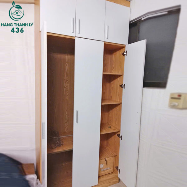 tu quan ao cu 3 canh nhieu mau 1