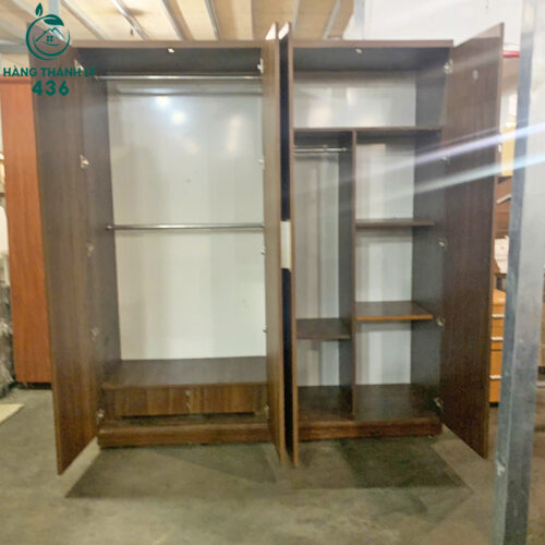 Tủ Quần Áo Gỗ 4 Cánh Cũ Thiết Kế Hiện Đại (Nhiều Mẫu) 5 tu quan ao go 4 canh cu mau nau 3