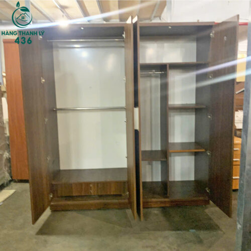 Tủ Quần Áo Gỗ 4 Cánh Cũ Thiết Kế Hiện Đại (Nhiều Mẫu) 3 tu quan ao go 4 canh cu mau nau 4