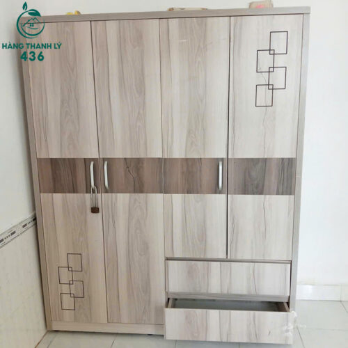 Tủ Quần Áo Gỗ 4 Cánh Cũ Thiết Kế Hiện Đại (Nhiều Mẫu) 8 tu quan ao go 4 canh cu thiet ke hien dai 1