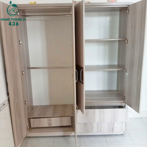Tủ Quần Áo Gỗ 4 Cánh Cũ Thiết Kế Hiện Đại (Nhiều Mẫu) 7 tu quan ao go 4 canh cu thiet ke hien dai 4