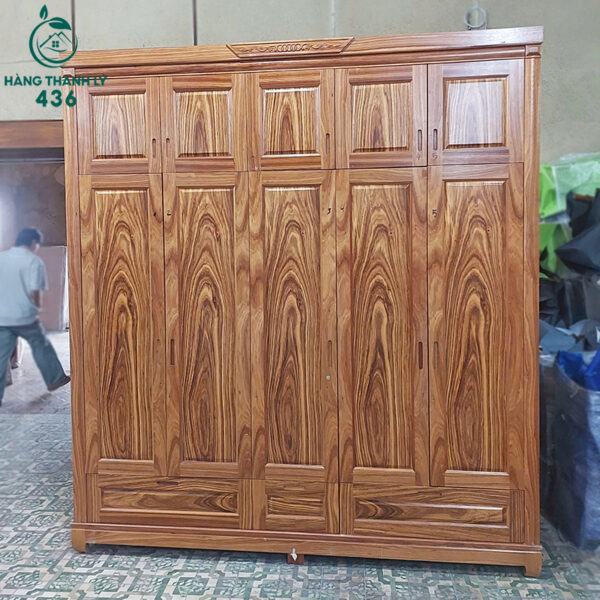 tu-quan-ao-go-cu-5-canh-nhieu-ngan-hien-dai (3) tu quan ao go cu 5 canh nhieu ngan hien dai 3