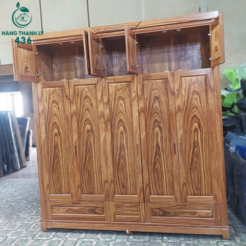 Tủ Quần Áo Gỗ Cũ 5 Cánh Nhiều Ngăn Hiện Đại 4 tu quan ao go cu 5 canh nhieu ngan hien dai 5