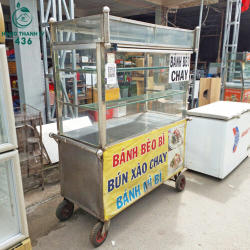 Xe Bán Hàng Rong Cũ Có Tích Hợp Bánh Xe Tiện Lợi 4 xe ban hang rong cu co tich hop banh xe tien loi 3