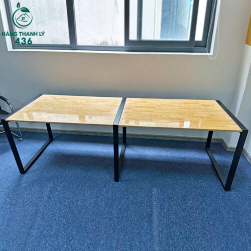 ban-hop-go-cu-80cmx2m-chan-sat-son-den-1-500x500 Thanh Lý Bàn Ghế Cũ, Mua Bán Đồ Nội Thất Cũ Giá Rẻ TPHCM