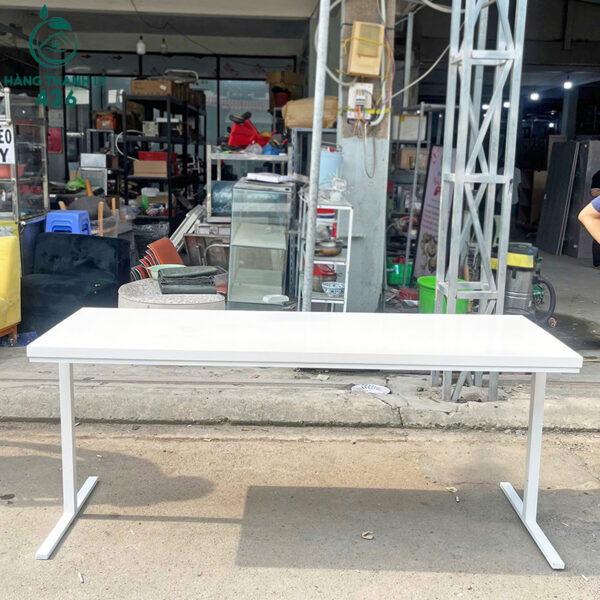 ban lam viec cu mat go chan sat 1m8x75cm 1