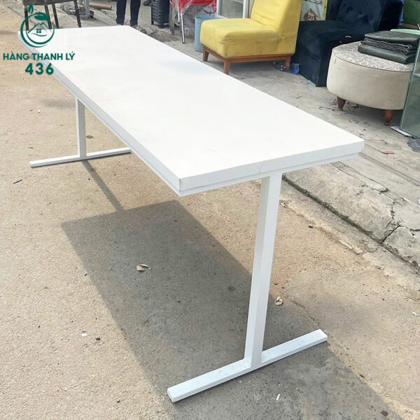 ban lam viec cu mat go chan sat 1m8x75cm 6