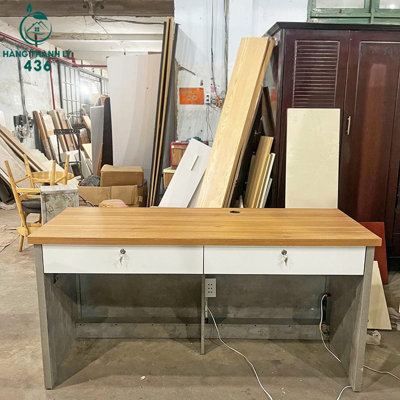 ban-quay-cu-1m6x60cm-co-hoc-keo-kin-hang-dep-2 Bàn Quầy Cũ 1M6x60CM Có Hộc Kéo Kín Hàng Đẹp