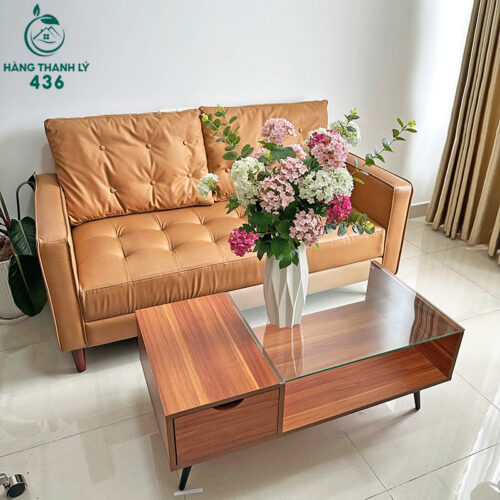 bang sofa cu boc da mau nau co dem lung dong nut 1