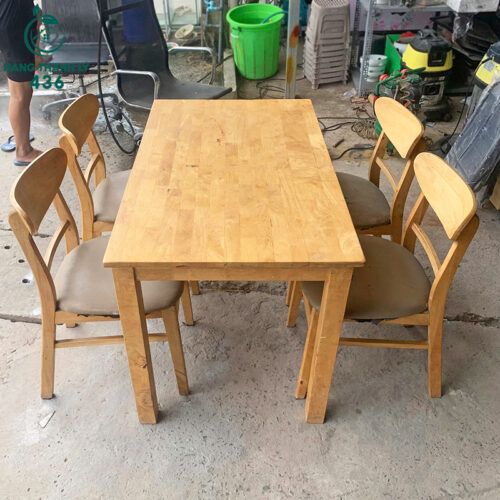 Bộ Bàn Ăn Ghế Mango Cũ Phong Cách Vintage 3 bo ban an ghe mango cu phong cach vintage 1
