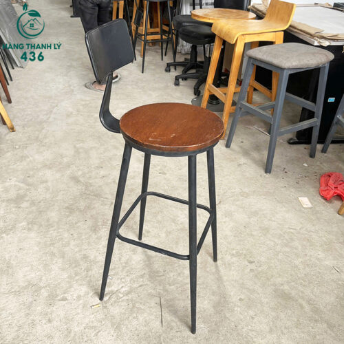 Bộ Bàn Ghế Bar Gỗ Cũ Chân Cao Số Lượng Nhiều 5 bo ban ghe bar go cu chan cao so luong nhieu 3