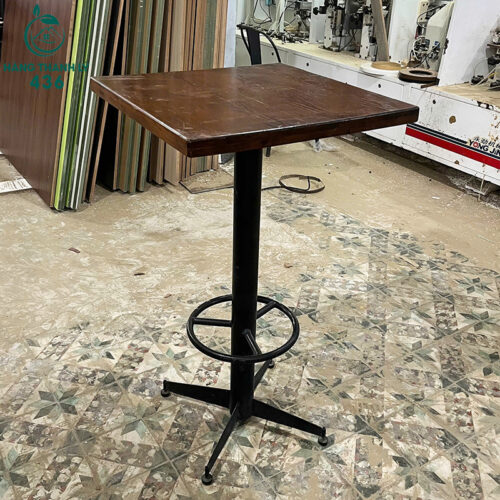 Bộ Bàn Ghế Bar Gỗ Cũ Chân Cao Số Lượng Nhiều 7 bo ban ghe bar go cu chan cao so luong nhieu 6