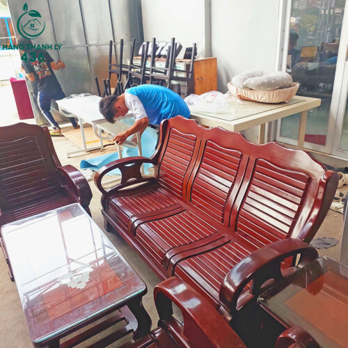 bo ban ghe salon go cu kieu dang don gian gia tot 1