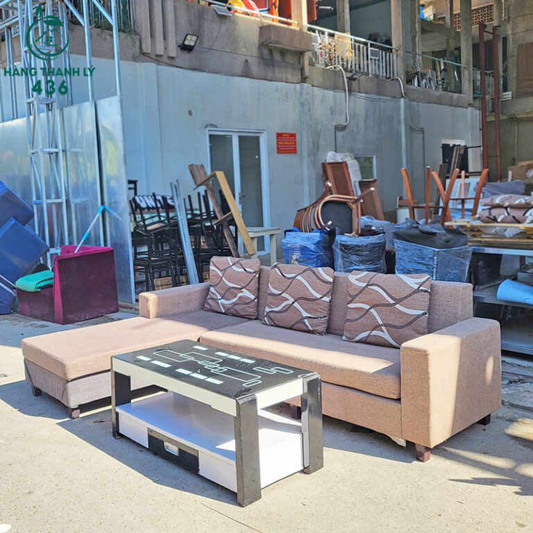 bo ban ghe sofa boc vai cu mau nau goc l hien dai 2