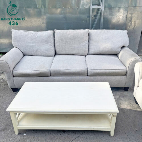 bo ban ghe sofa cu boc vai mau xam thiet ke co dien 4