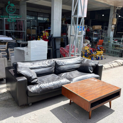 Bộ Ghế Sofa Bọc Da Cũ Phong Cách Cổ Điển Giá Tốt 4 bo ghe sofa boc da cu phong cach co dien gia tot 2