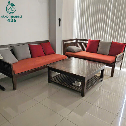 Bộ Sofa Góc L Gỗ Cũ 2M6x1M8 Kiểu Tối Giản Phù Hợp Nhiều Không Gian 3 bo sofa goc l go cu kieu toi gian phu hop nhieu khong gian 1