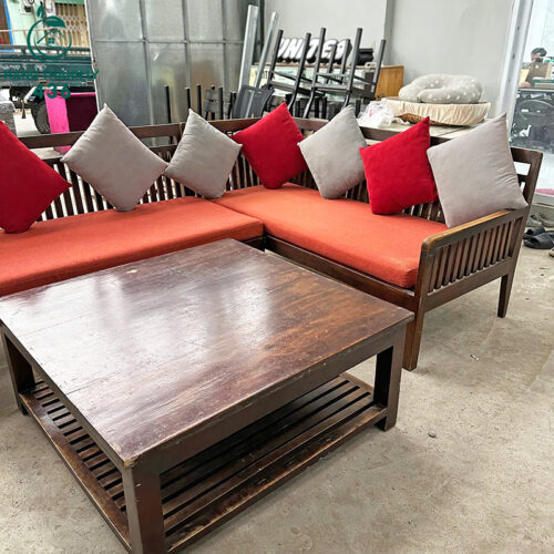 Bộ Sofa Góc L Gỗ Cũ 2M6x1M8 Kiểu Tối Giản Phù Hợp Nhiều Không Gian 9 bo sofa goc l go cu kieu toi gian phu hop nhieu khong gian 2