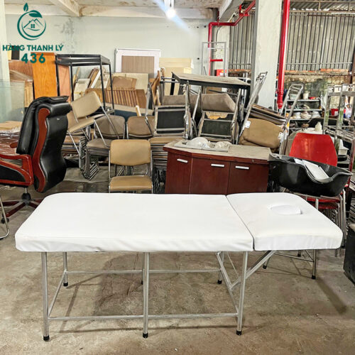 Giường Massage Gội Đầu Cũ Bọc Đệm Màu Trắng Nhiều Mẫu 10 giuong massage goi dau cu boc dem mau trang nhieu mau 1