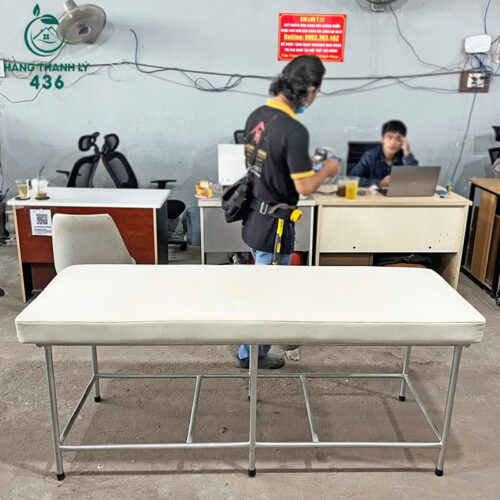 Giường Massage Gội Đầu Cũ Bọc Đệm Màu Trắng Nhiều Mẫu 6 giuong massage goi dau cu boc dem mau trang nhieu mau 7