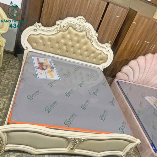 Giường Ngủ Cũ Phong Cách Hoàng Gia 1M6 Hàng Đẹp 4 giuong ngu cu phong cach hoang gia hang dep 1