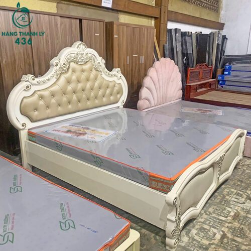 Giường Ngủ Cũ Phong Cách Hoàng Gia 1M6 Hàng Đẹp 5 giuong ngu cu phong cach hoang gia hang dep 2