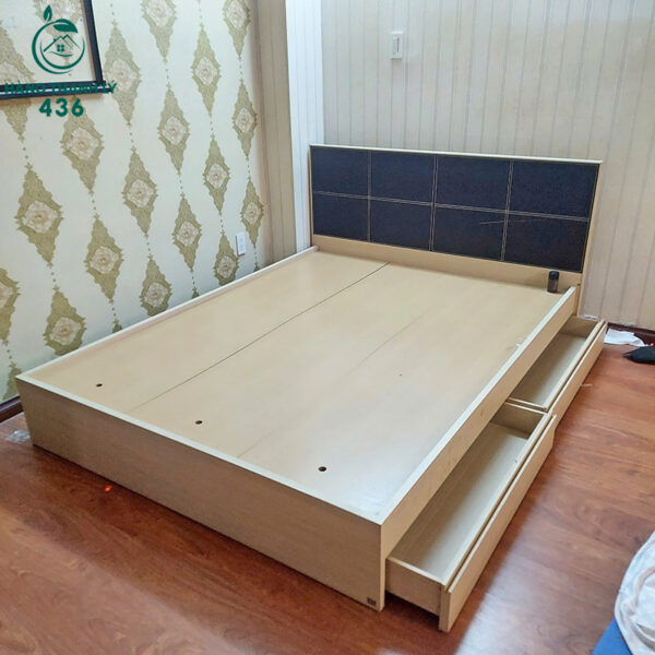 giuong ngu go cu 1m52x2m kieu dang don gian gia tot 1