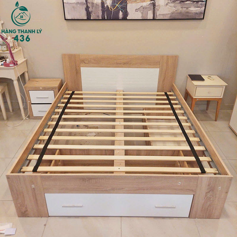 Giường Ngủ Gỗ Cũ 1M6x2M Phối Trắng Có Hộc Rộng Rãi giuong-ngu-go-cu-1m6x2m-phoi-trang-co-hoc-rong-rai-2 Giường Ngủ Gỗ Cũ 1M6x2M Phối Trắng Có Hộc Rộng Rãi