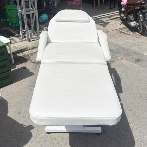 Giường Tiêm Filler Cũ Màu Trắng Bọc Da Hàng Đẹp 10 giuong tiem filler cu mau trang boc da hang dep 4